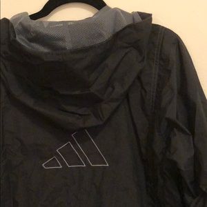 Vintage 2000s Adidas minimalist logo windbreaker S